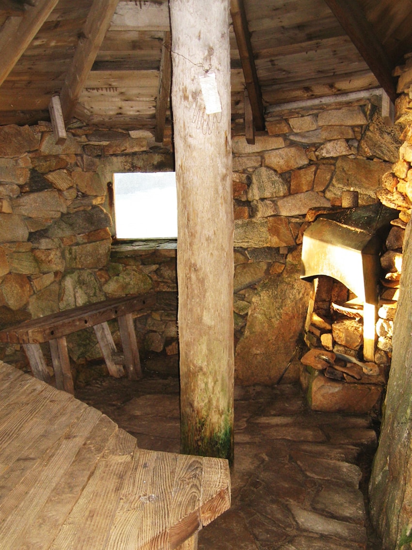 The Bothy, a dramatic bothy built into the side of a cliff on the Isle of Lewis., Scotland.