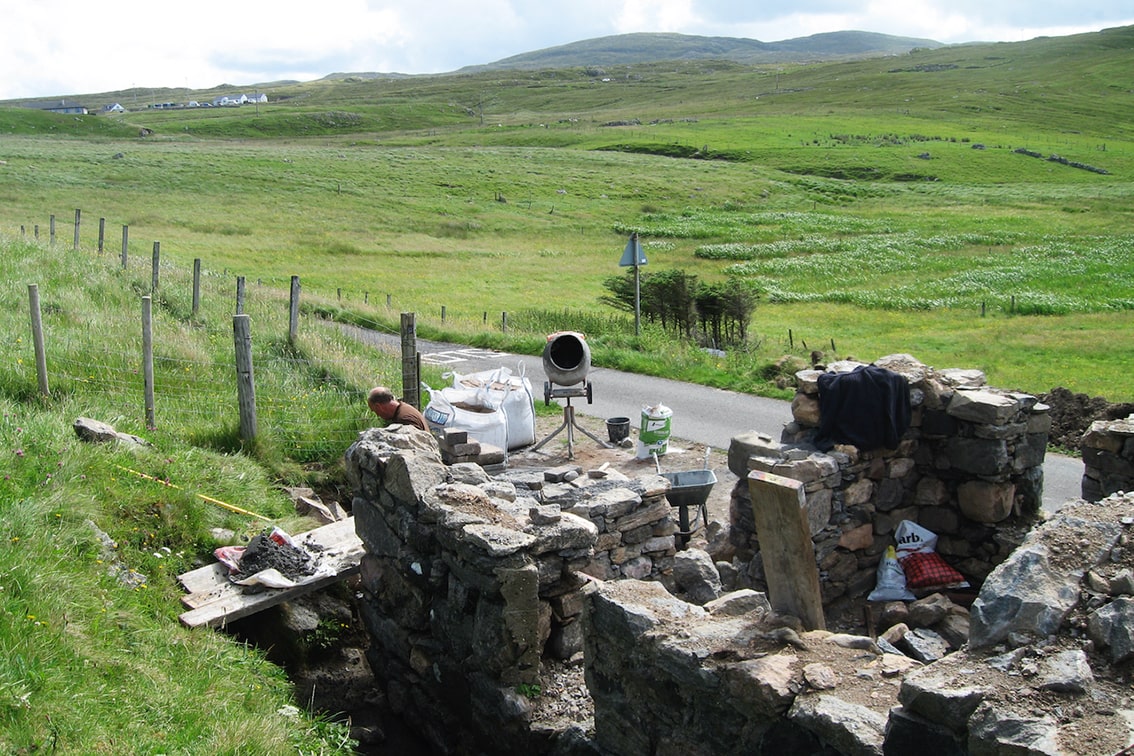 Making the Timsgarry Byre, a unique self catering accommodation set in the beautiful landscape of the Outer Hebrides of Scotland