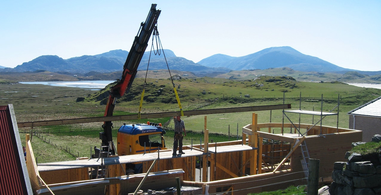 Making the Timsgarry Byre, a unique self catering accommodation set in the beautiful landscape of the Outer Hebrides of Scotland