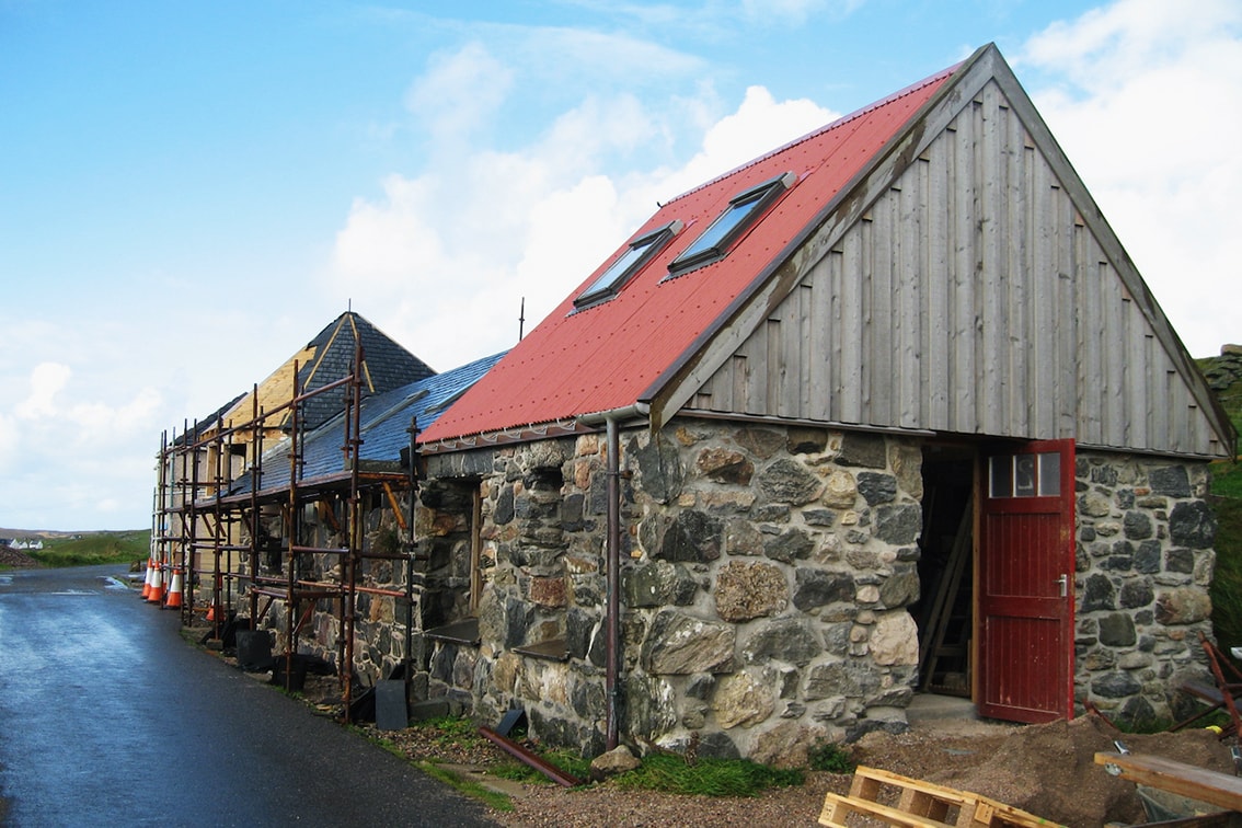 Making the Timsgarry Byre, a unique self catering accommodation set in the beautiful landscape of the Outer Hebrides of Scotland
